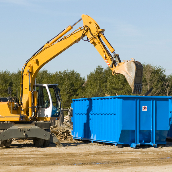 can i choose the location where the residential dumpster will be placed in Blue Springs-Wymore NE